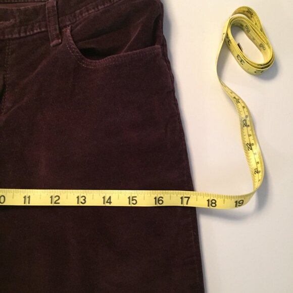 Womens Velvet Stretch Jeans/Pants sz W28 L32 - Wine - Picture 9 of 11